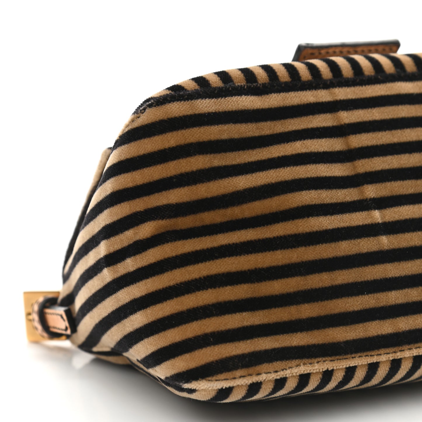 Velvet Striped Mini Mama Black Beige