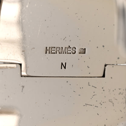 Hermes Enamel Extra Wide Clic Clac H Bracelet GM White Rose Velours 4 of 4
