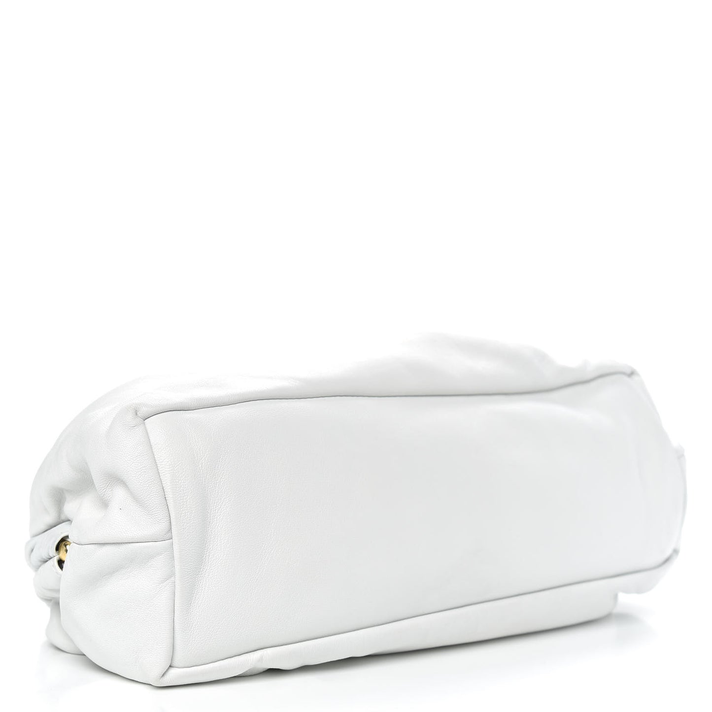 Lambskin Cloud Clutch White