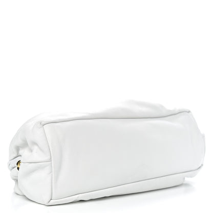 Mansur Gavriel Lambskin Cloud Clutch White 4 of 10