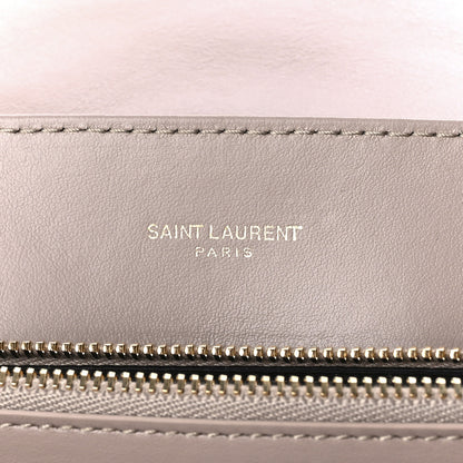 Saint Laurent Calfskin Y Quilted Monogram Medium Loulou Chain Satchel Light Natural 5 of 9