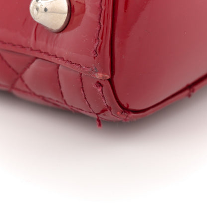 Christian Dior Patent Cannage Large Lady Dior Red 13 of 15
