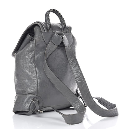 Balenciaga Agneau Silver Metallic Edge Hardware Backpack Gris Cendre 3 of 23