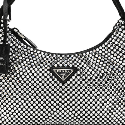 Prada Satin Crystal Mini Re-Edition 2000 Bag Cristal 8 of 10