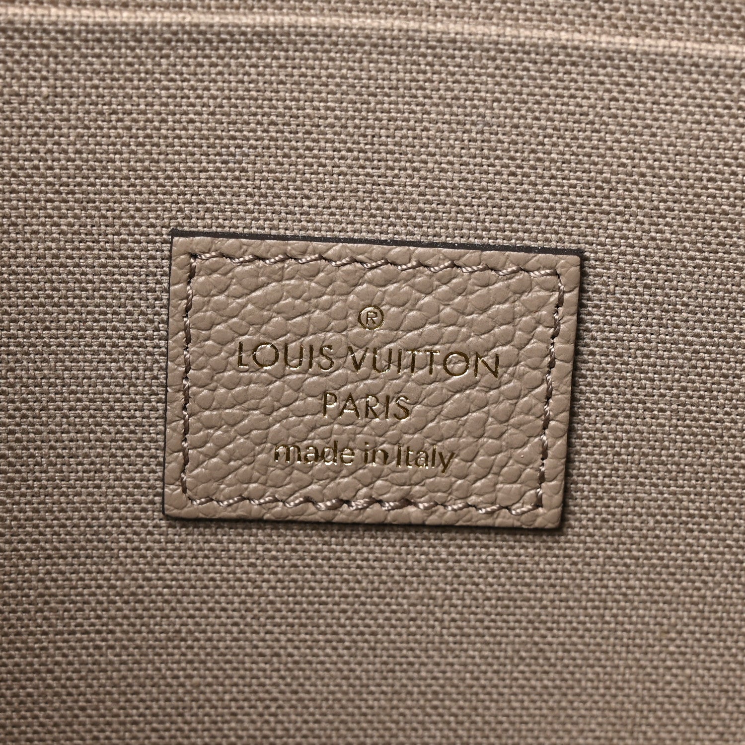 Louis Vuitton Empreinte Monogram Giant Felicie Pochette Tourterelle Creme 7 of 10