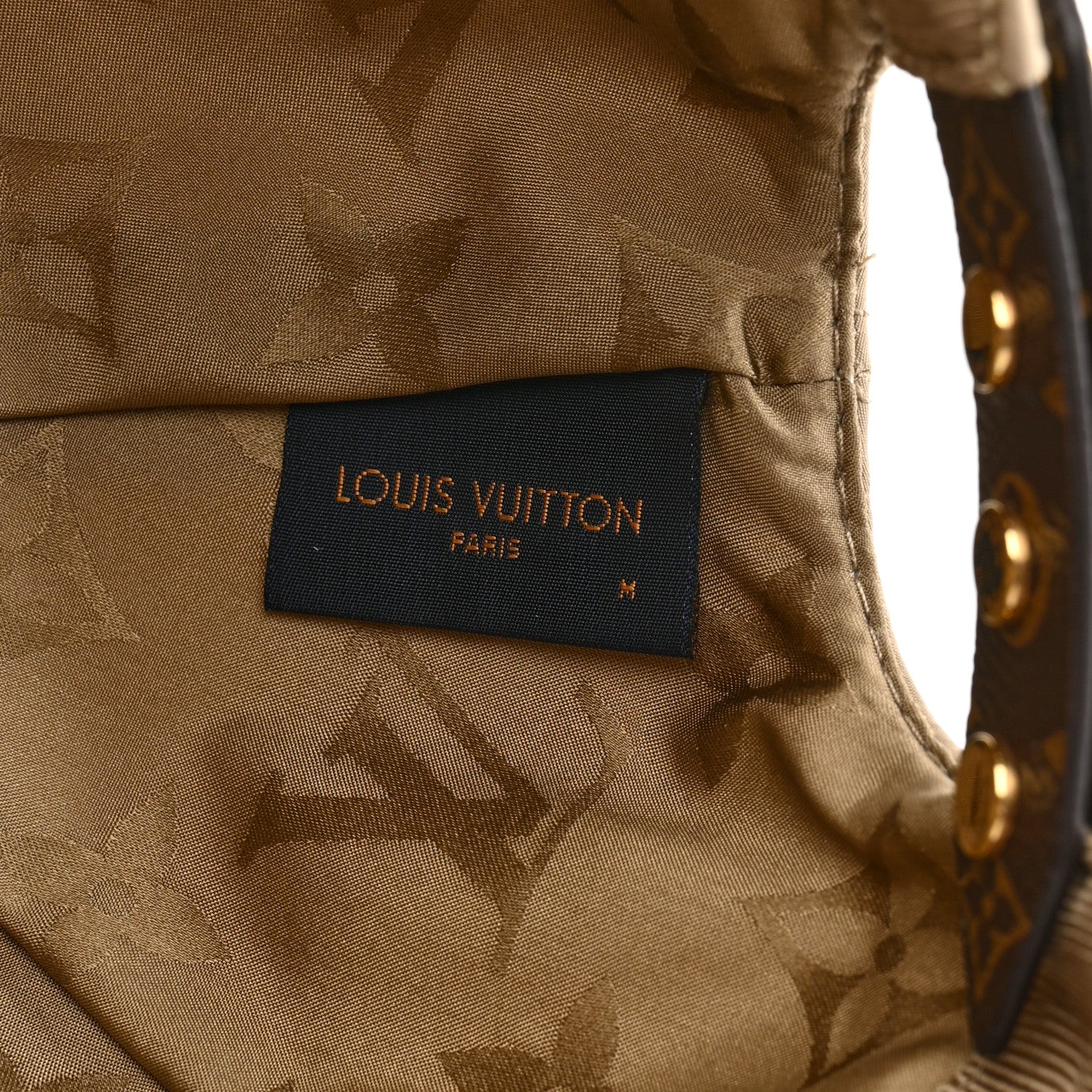 Louis Vuitton Monogram Polyester Silk LV Get Ready Cap M Beige 8 of 9