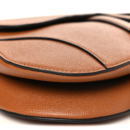 Christian Dior Grained Calfskin Saddle Bag With Strap Camello 8 of 9