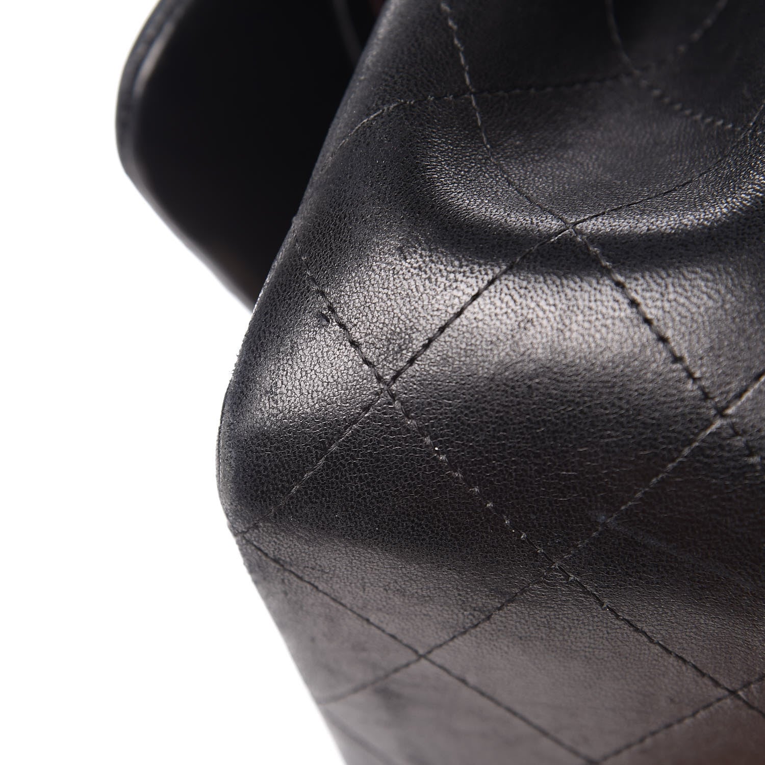 Chanel Lambskin Quilted Jumbo Double Flap Black 10 of 10