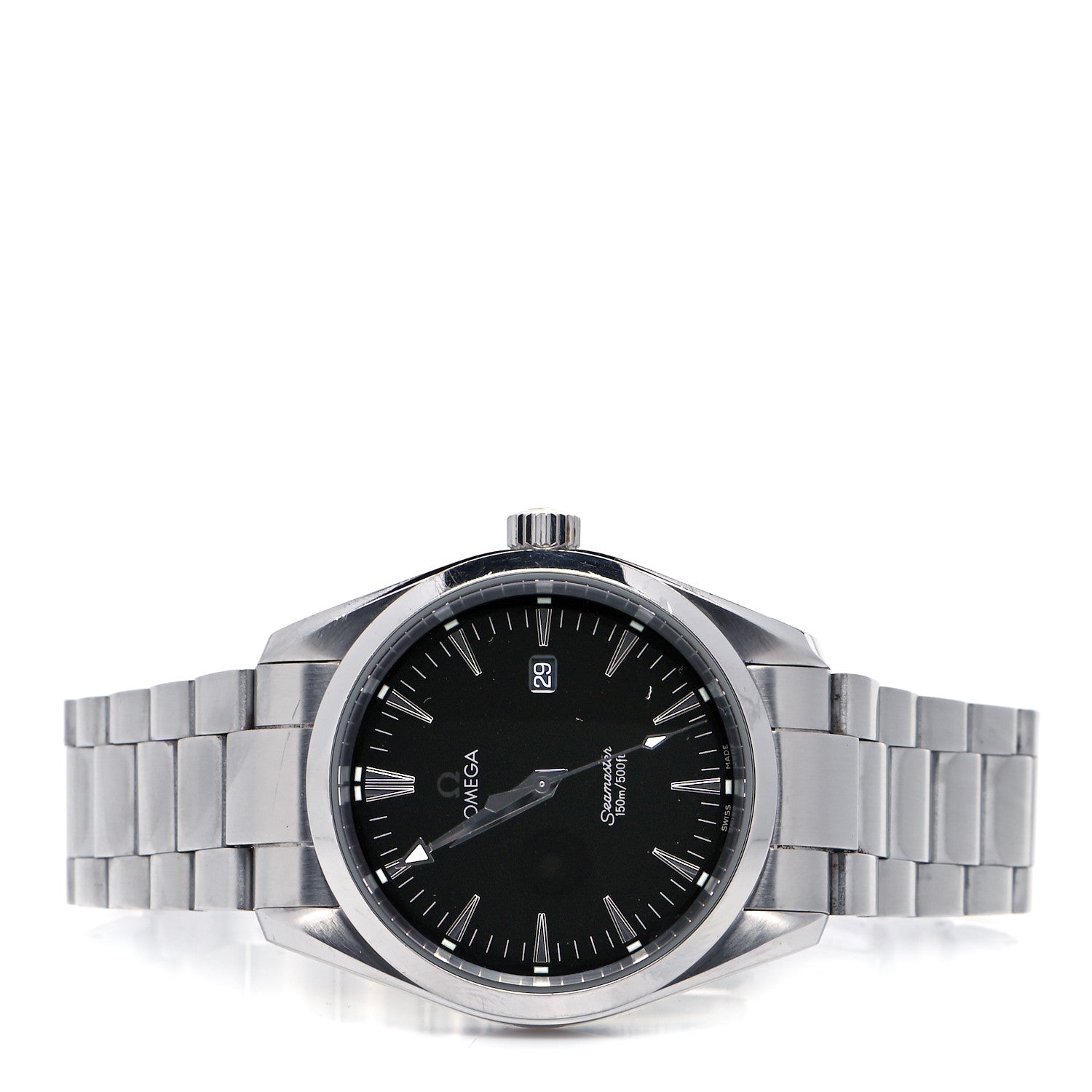 Omega Stainless Steel 39mm Seamaster Aqua Terra Quartz Watch Black 2517.50 2 of 6