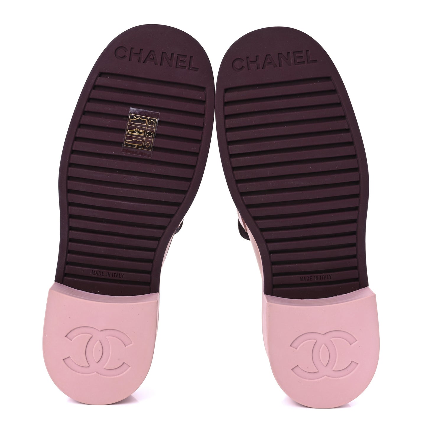 Lambskin Quilted CC Turnlock Loafers 37 Dark Pink