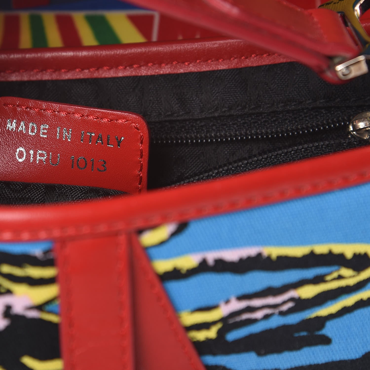 Christian Dior Canvas Bob Marley Saddle Bag Multicolor 7 of 12