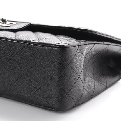 Chanel Caviar Quilted Jumbo Single Flap Black 8 of 12