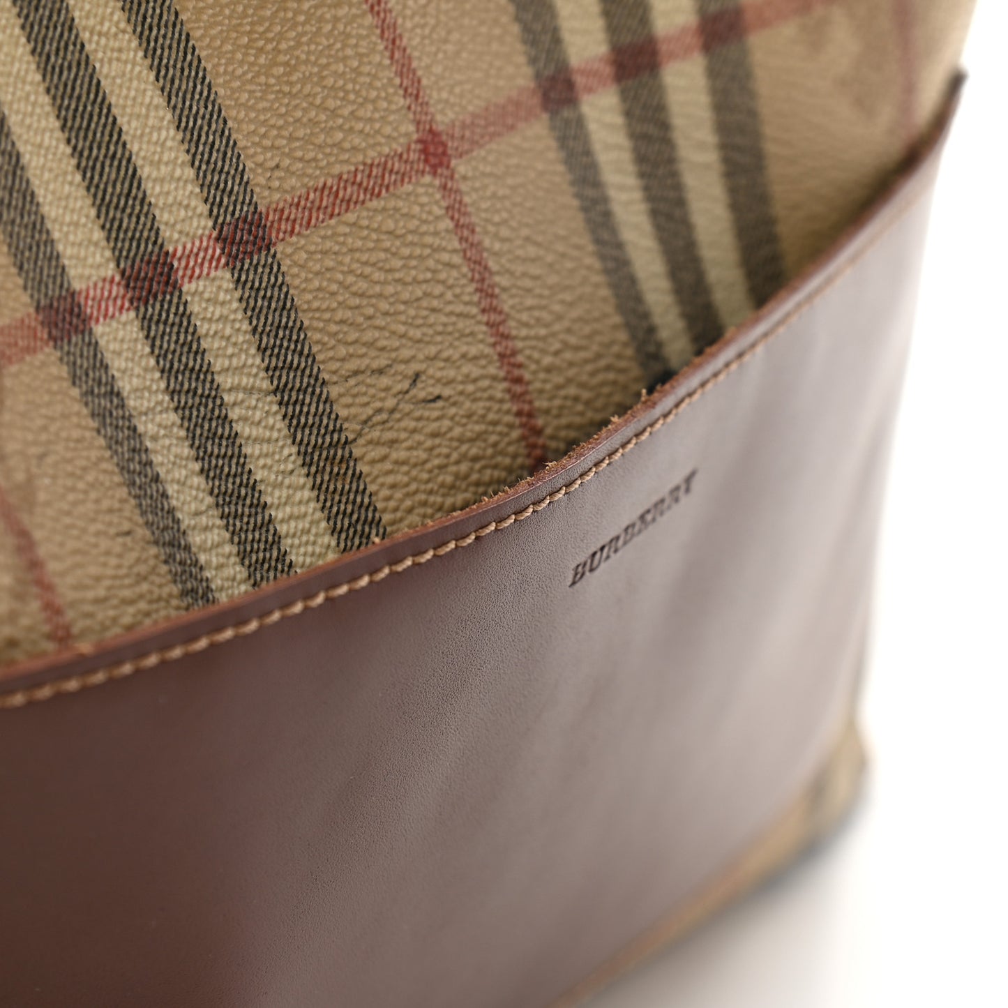 Haymarket Check Shoulder Bag Brown