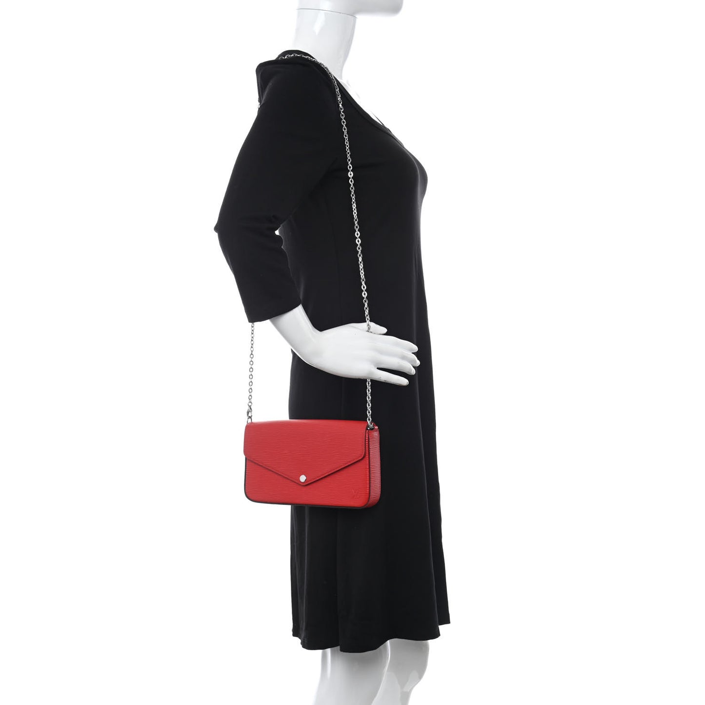 Epi Pochette Felicie Coquelicot