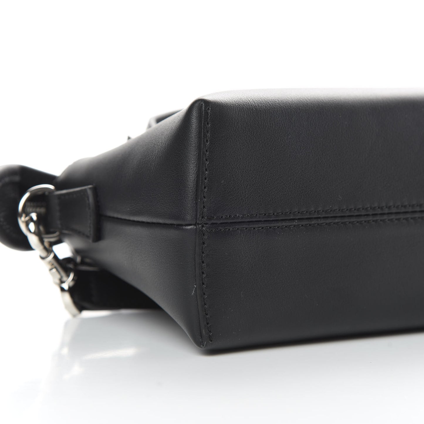 Vitello Dolce Bi-Color FF 1974 Embossed Mini By The Way Boston Bag Black Maya