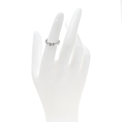 David Yurman Sterling Silver Diamond Petite X Crossover Ring 49 5 2 of 4
