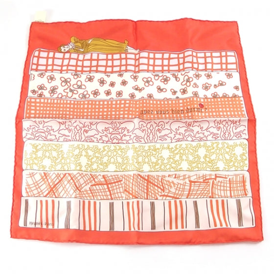 Hermes Silk Scarf Avez-Vous Bien Dormi By A.Gonnet 1 of 7