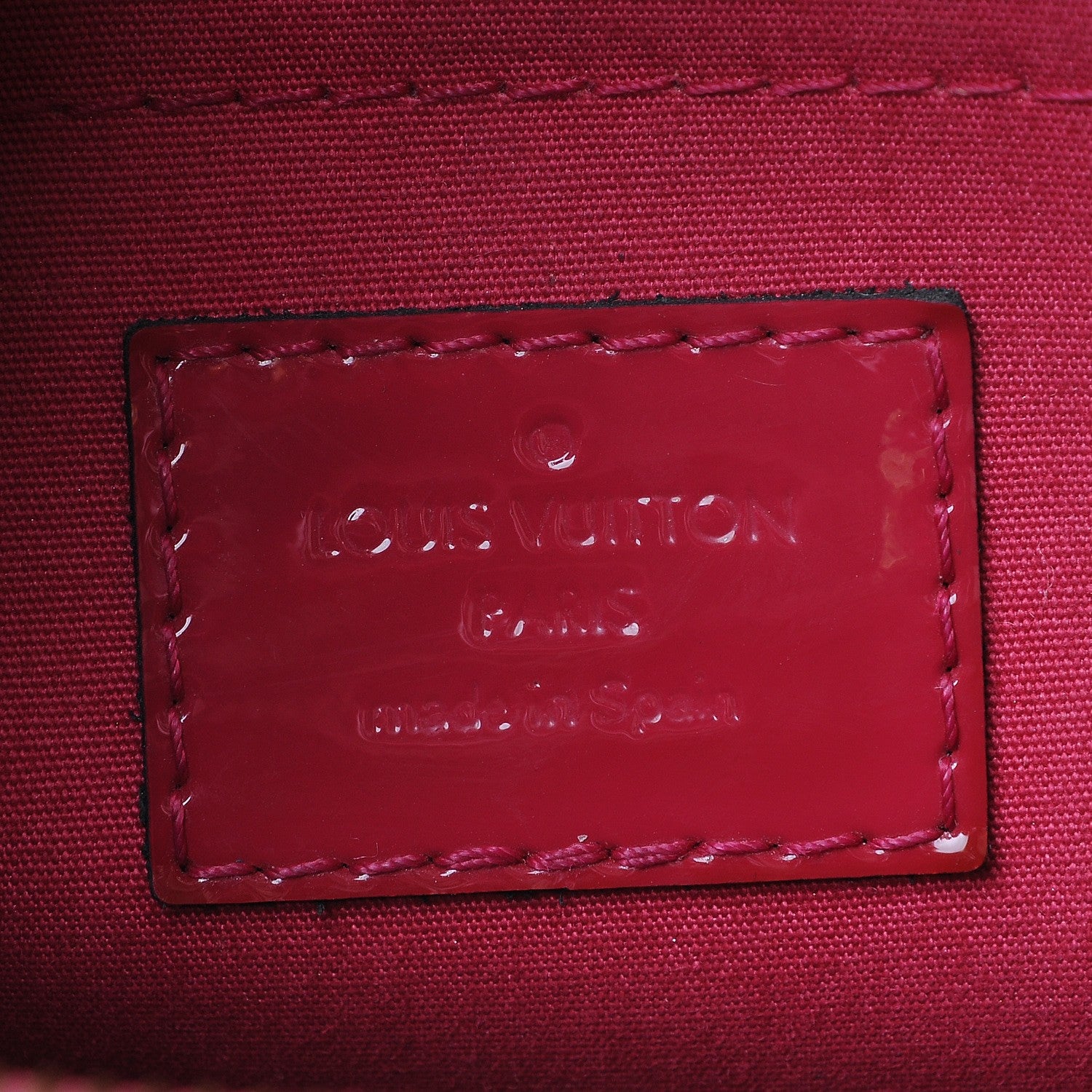 Louis Vuitton Vernis Montaigne BB Magenta 6 of 8