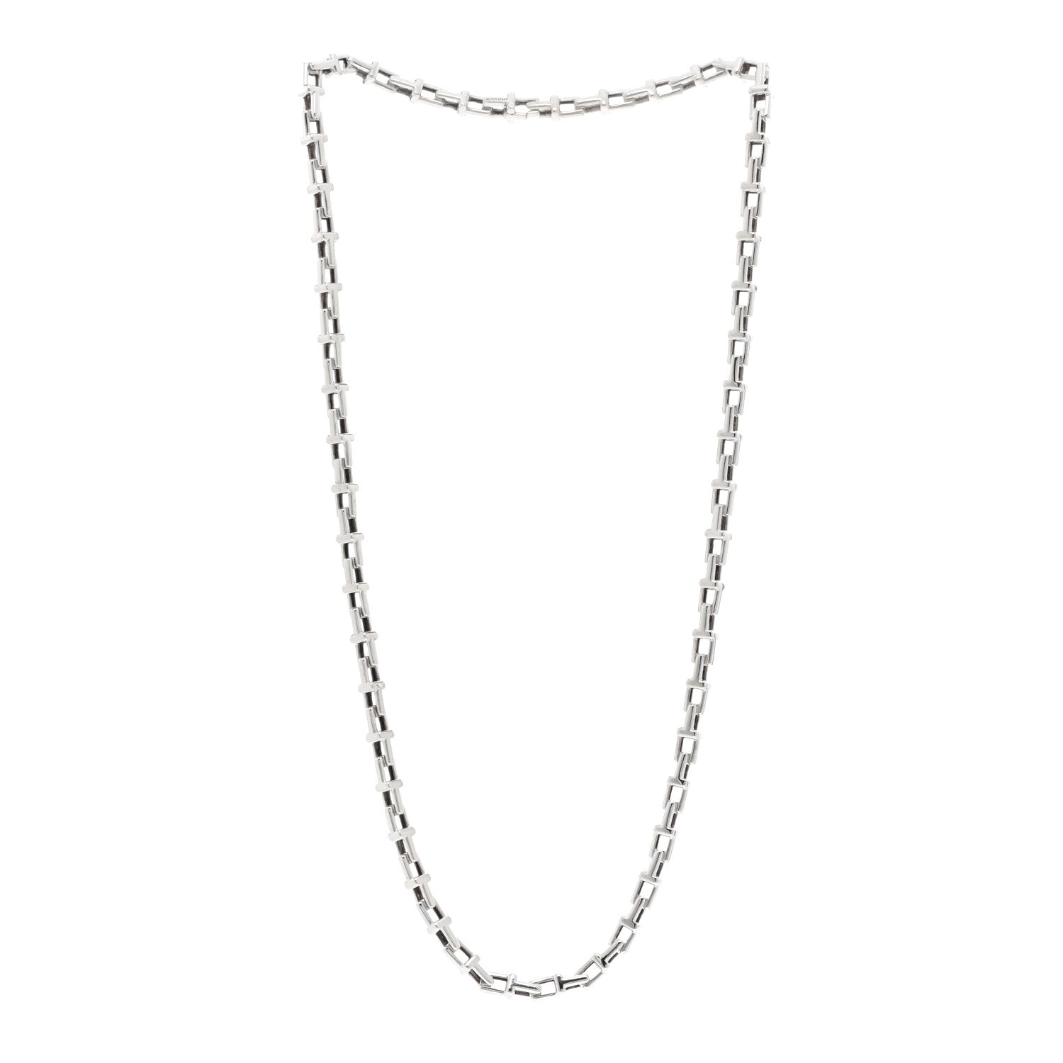 Tiffany Sterling Silver Tiffany T Chain Necklace 3 of 4