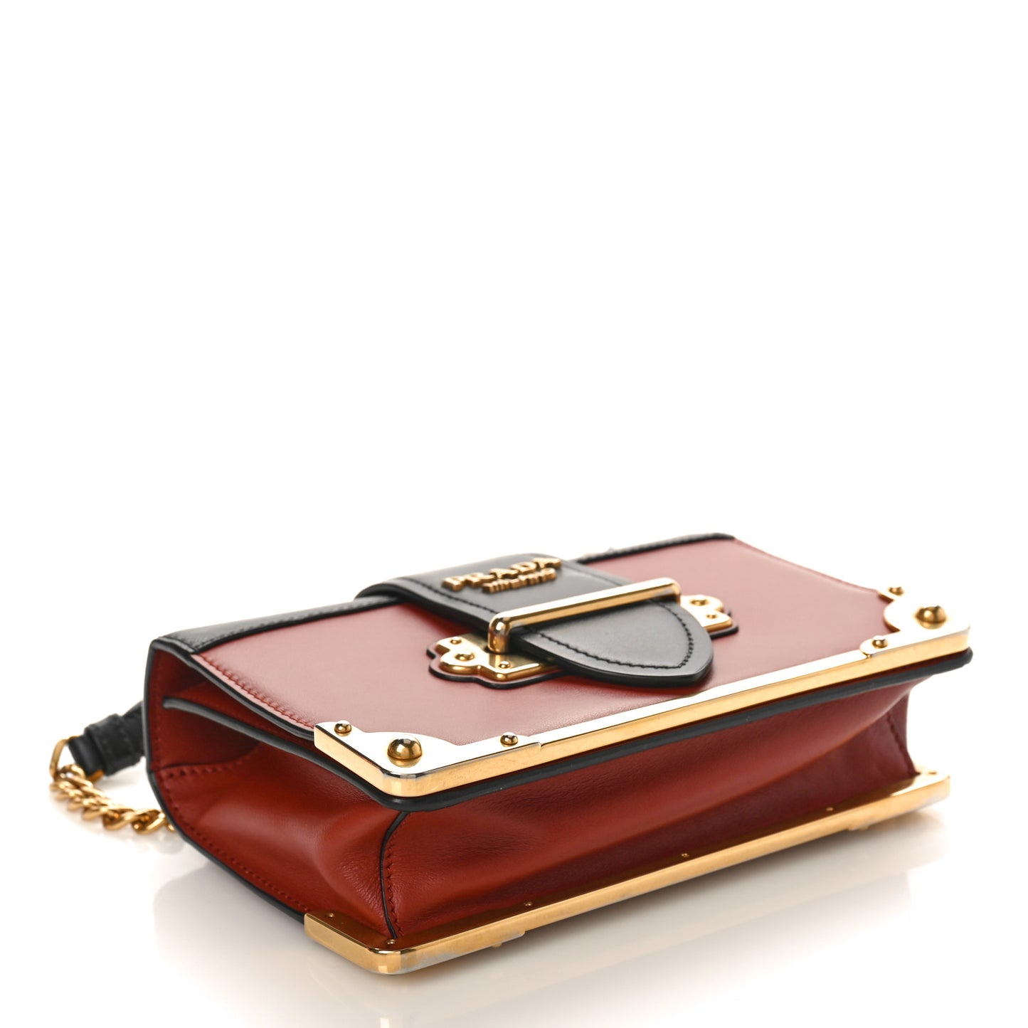 City Calf Saffiano Cahier Bag Cotto Black