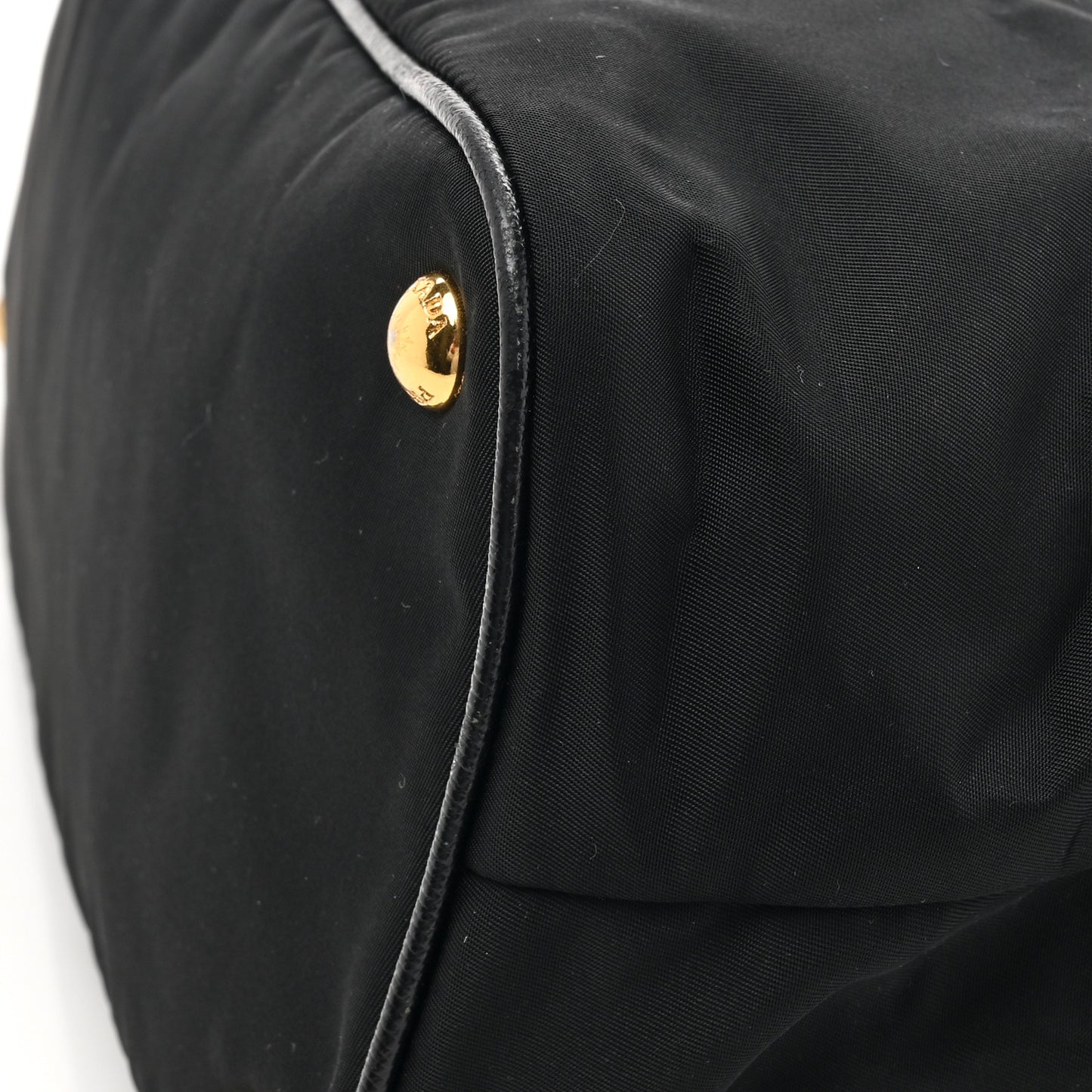 Tessuto Nylon Saffiano Tote Black