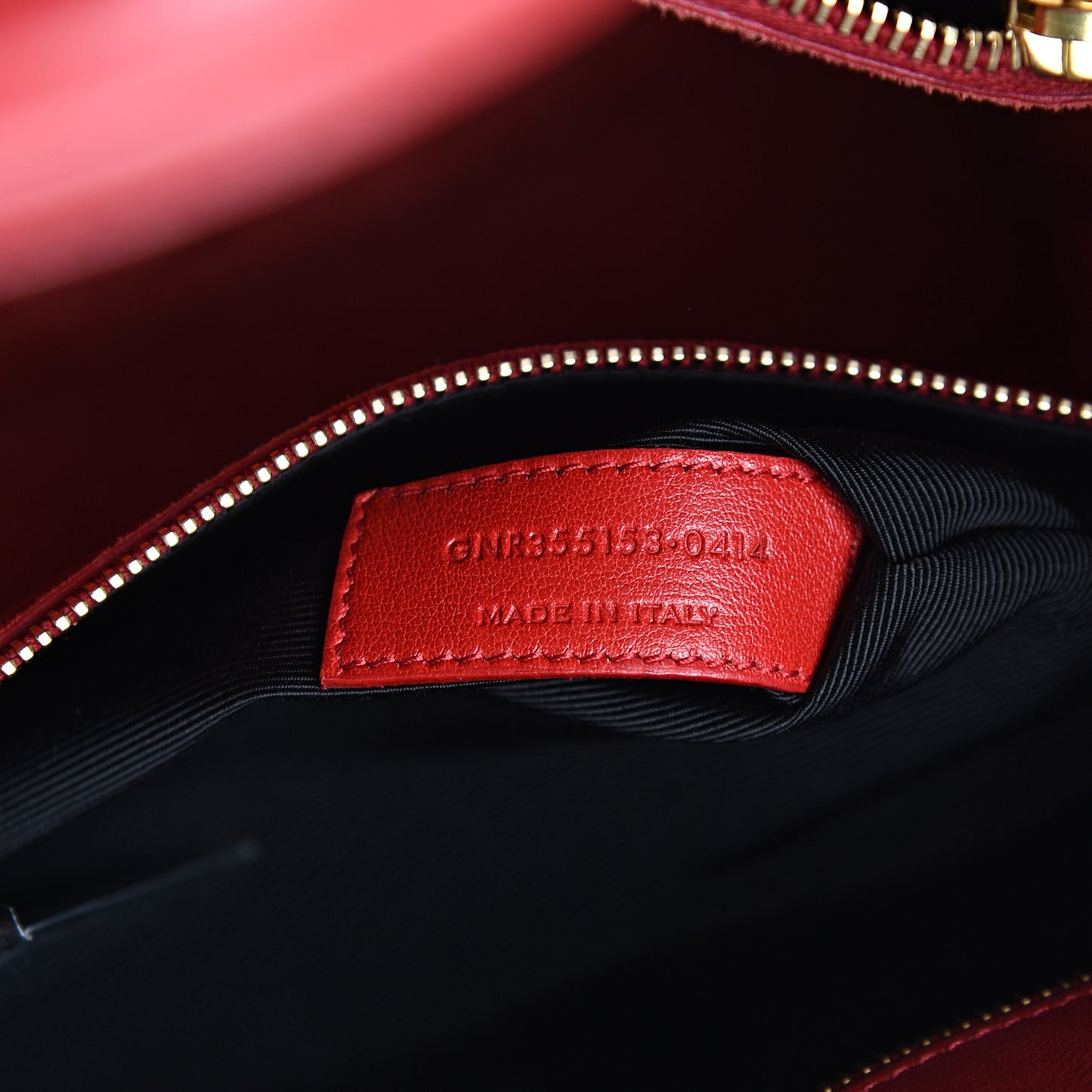 Calfskin Small Sac De Jour Lipstick Red