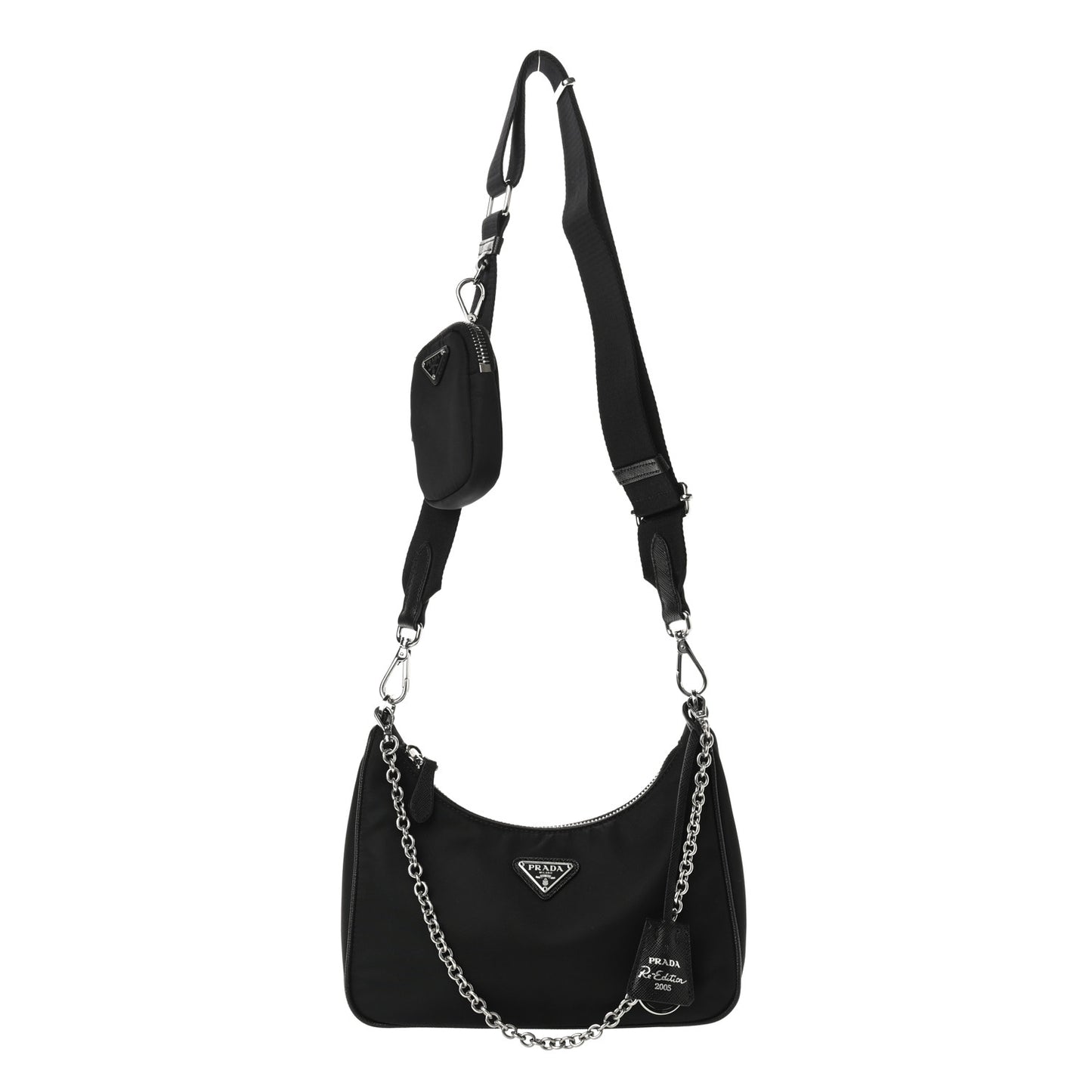 Nylon Re-Edition 2005 Shoulder Bag Black