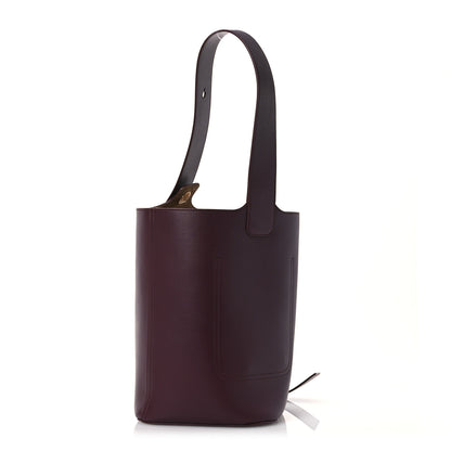 Loewe Smooth Calfskin Medium Pebble Bucket Bag Dark Burgundy 3 of 11