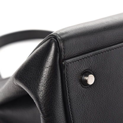 Celine Supple Calfskin Medium Edge Shoulder Bag Black 6 of 15