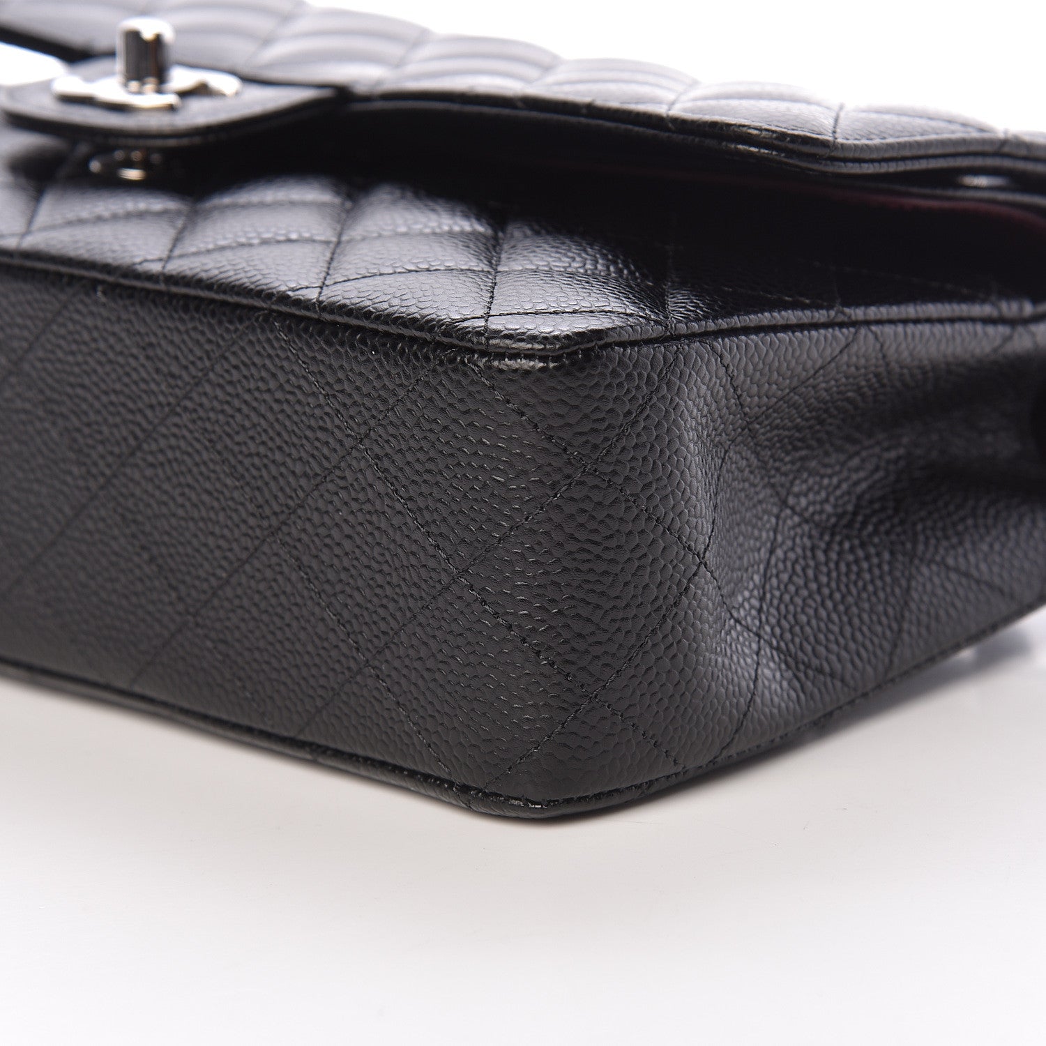 Chanel Caviar Quilted Medium Double Flap Black 10 of 11