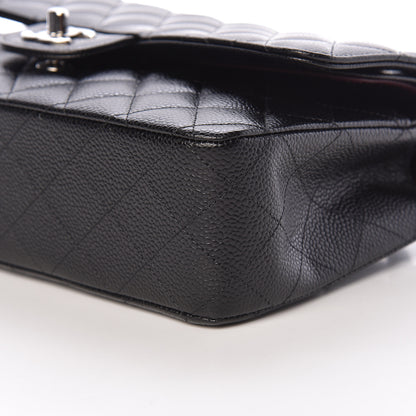 Chanel Caviar Quilted Medium Double Flap Black 10 of 11