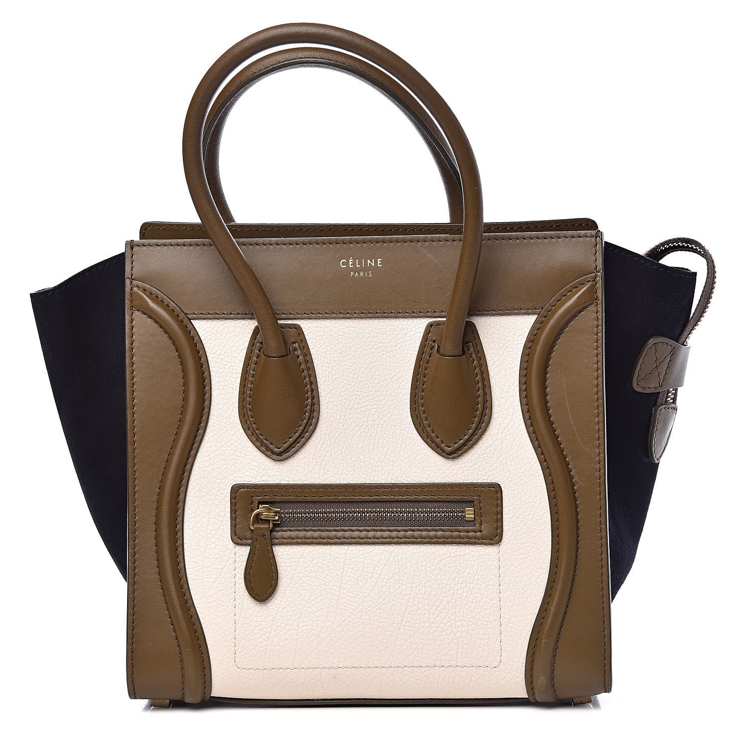Celine Velluto Smooth Calfskin Suede Micro Tri-Color Luggage 1 of 11