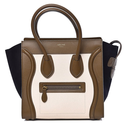 Celine Velluto Smooth Calfskin Suede Micro Tri-Color Luggage 1 of 11