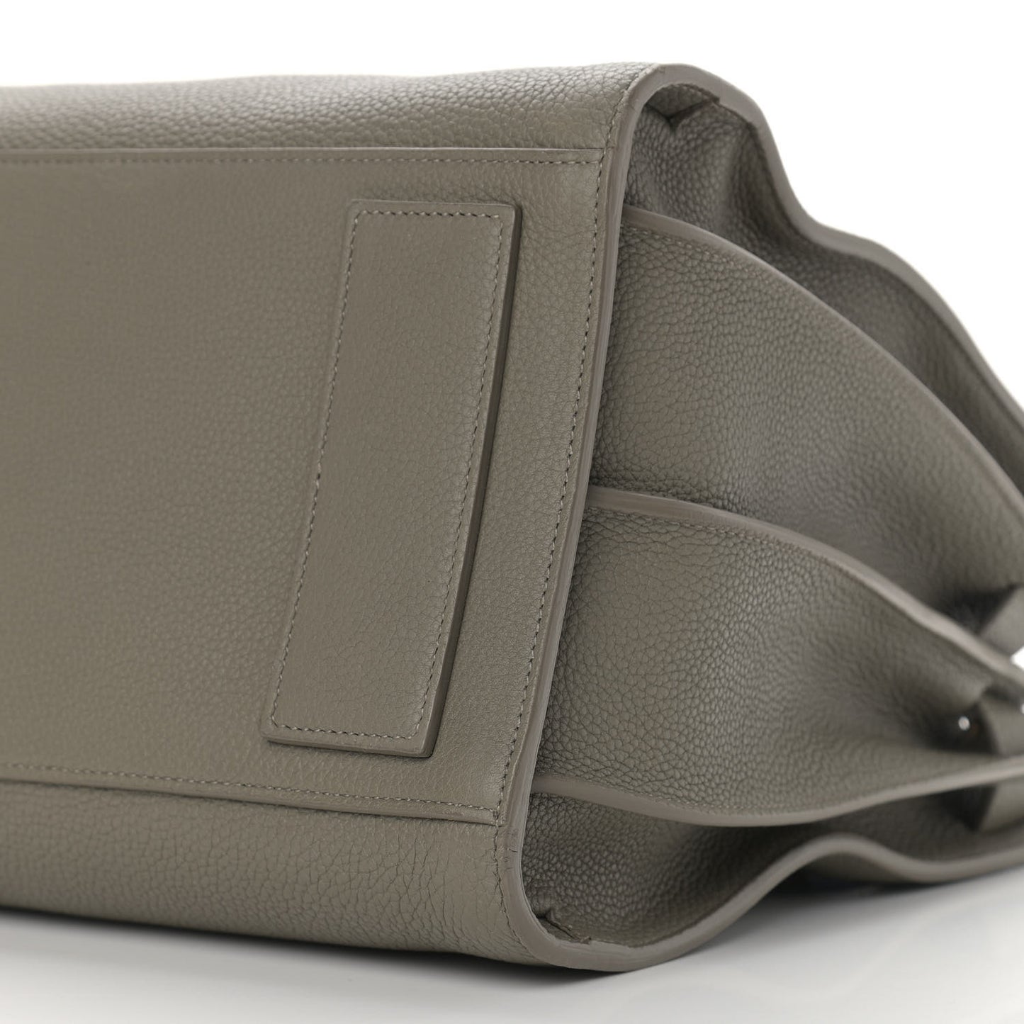 Grained Calfskin Medium Supple Sac De Jour Kaki Militaire
