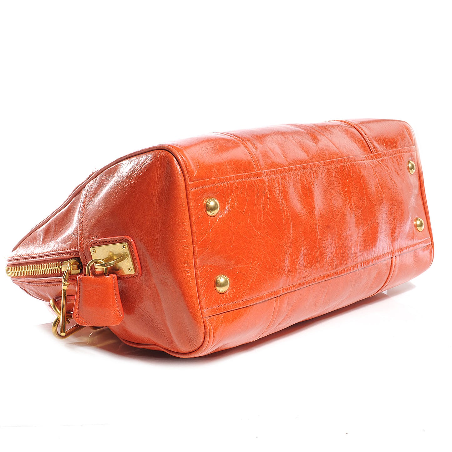 Vitello Shine Tote Papaya