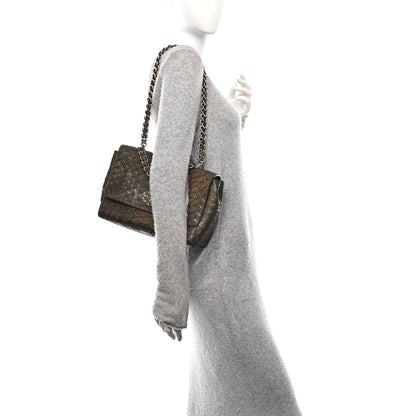 Mulberry Iridescent Nappa Crocodile Embossed Medium Lily Bronze 2 of 9