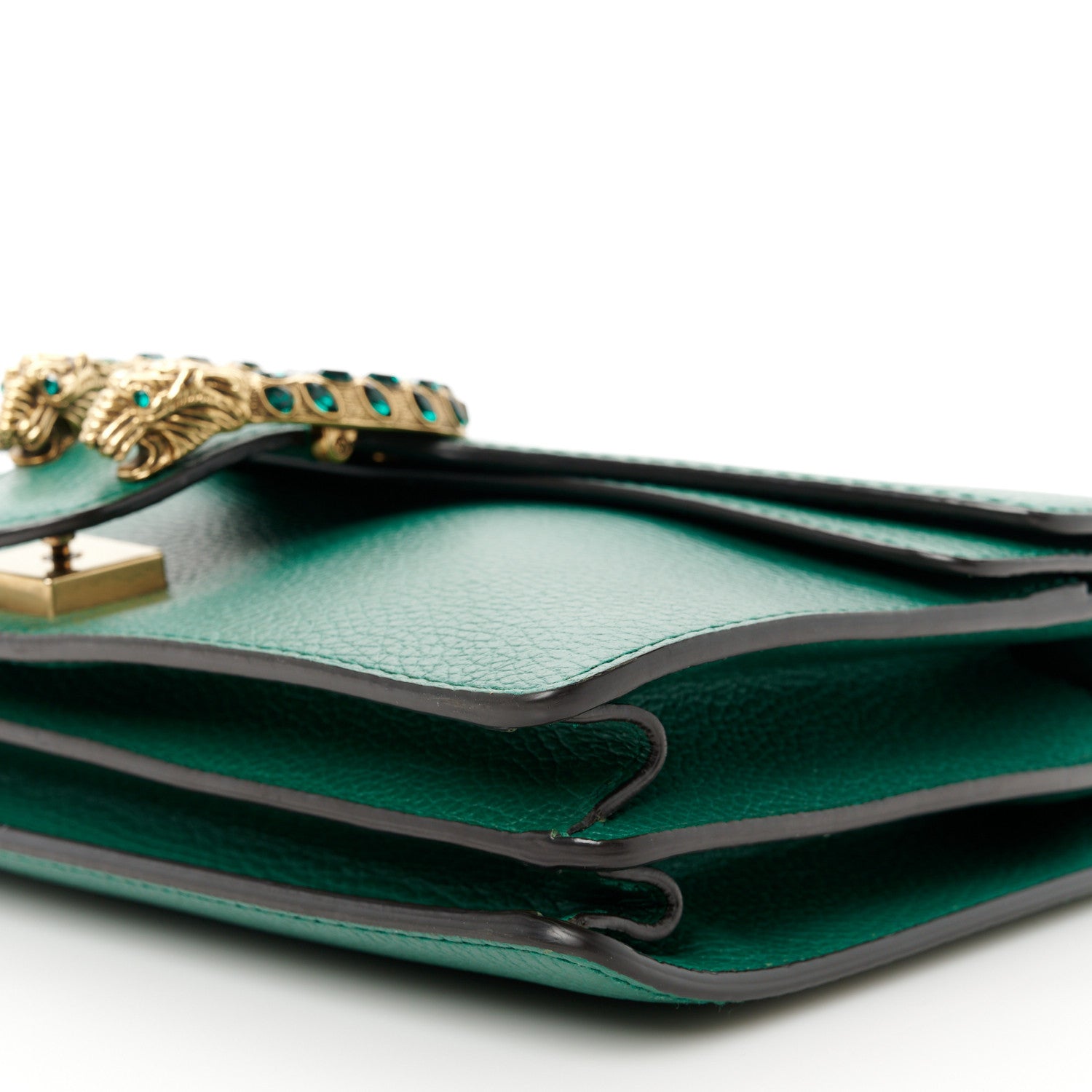 Gucci Pebbled Calfskin Small Dionysus Shoulder Bag Emerald 11 of 11