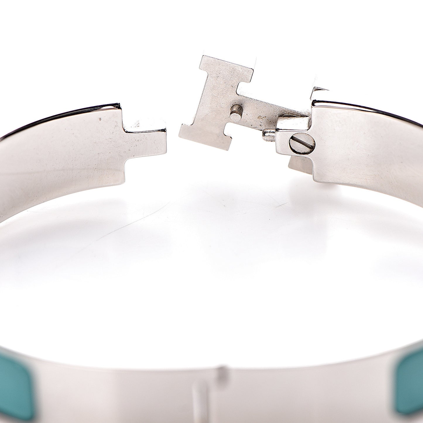 Enamel Narrow Clic Clac H Bracelet PM Emeraude