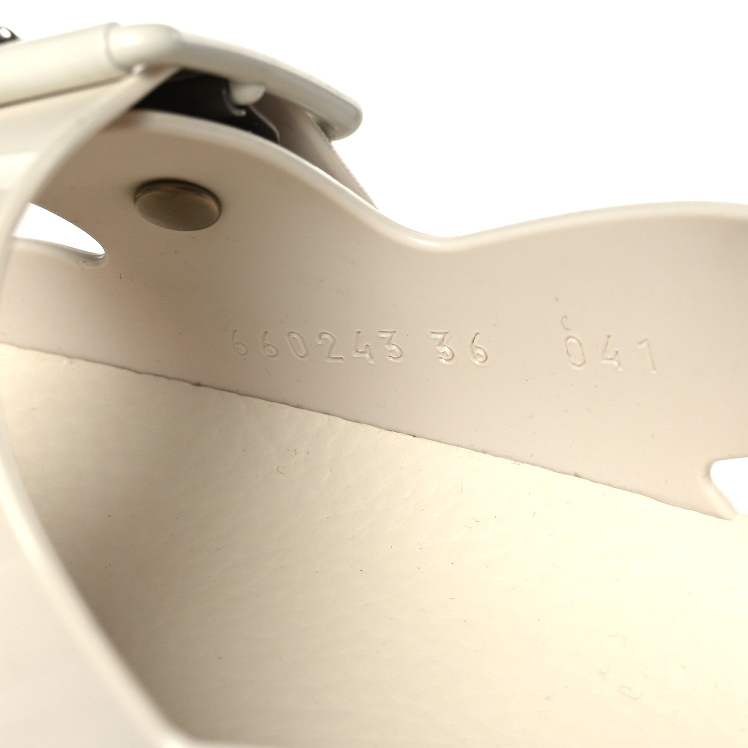 Gucci Rubber Mini Double G Womens Isla Dad Sandals 38 Dusty White 7 of 8