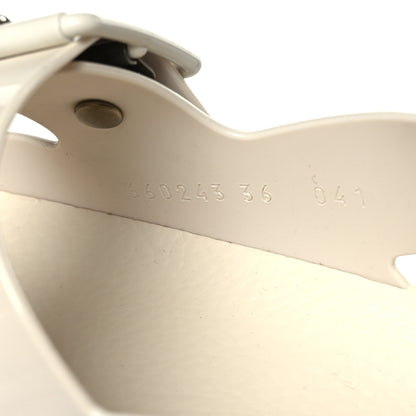 Gucci Rubber Mini Double G Womens Isla Dad Sandals 38 Dusty White 7 of 8