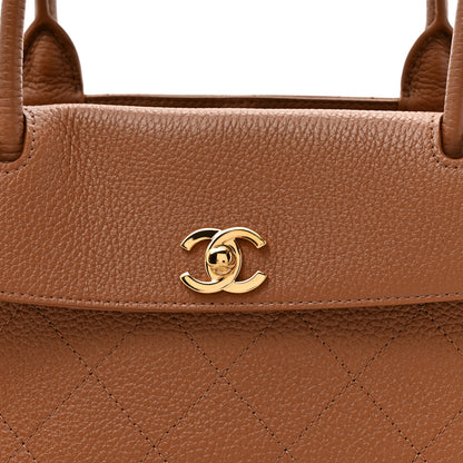 Chanel Grained Calfskin Stitched Urban Essentials Small Shopping Bag Camel 8 of 10