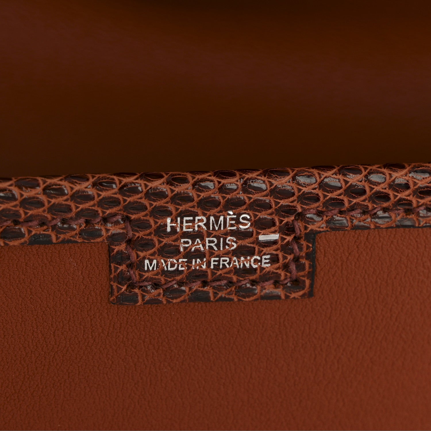 Hermes Swift Lizard Jige Elan Touch 29 Clutch Cuivre 6 of 11