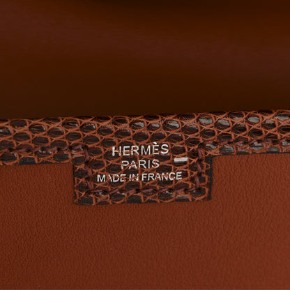 Hermes Swift Lizard Jige Elan Touch 29 Clutch Cuivre 6 of 11