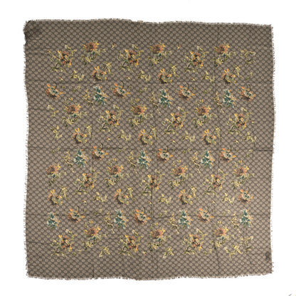 Gucci Silk Monogram Dusty Carnation Shawl Beige 1 of 3