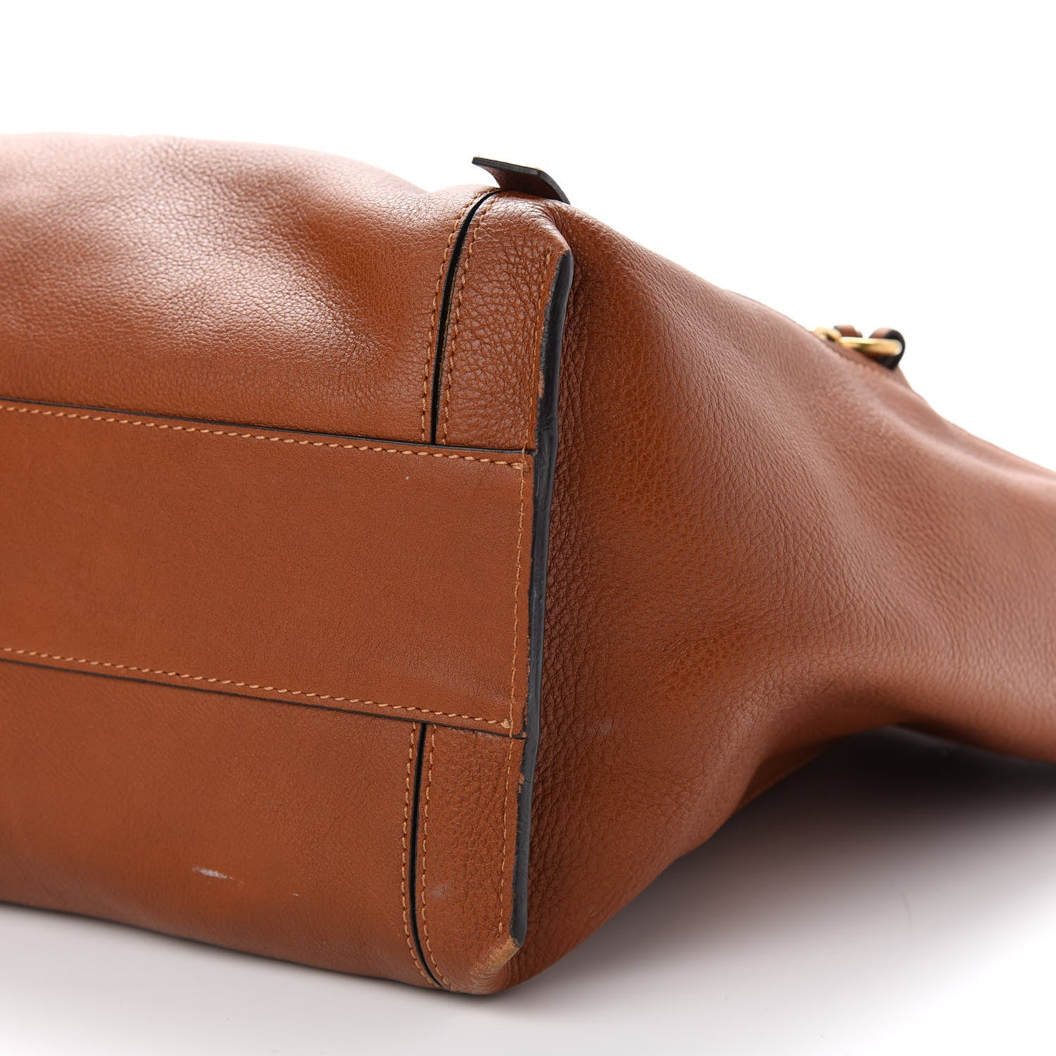 Chloe Smooth Calfskin Medium Milo Shopping Tote Caramel 8 of 11