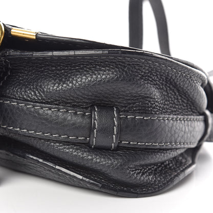 Chloe Calfskin Mini Marcie Round Crossbody Bag Black 9 of 13