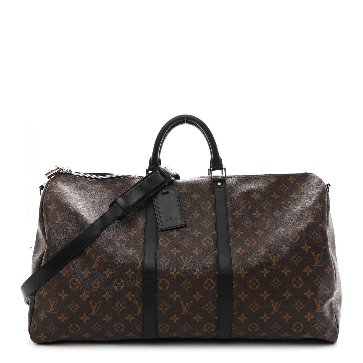 Louis Vuitton Monogram Macassar Keepall Bandouliere 55 1 of 9