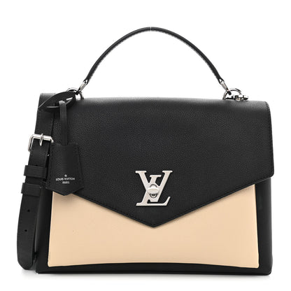 Louis Vuitton Soft Calfskin My Lockme Top Handle Vanille Black 1 of 10