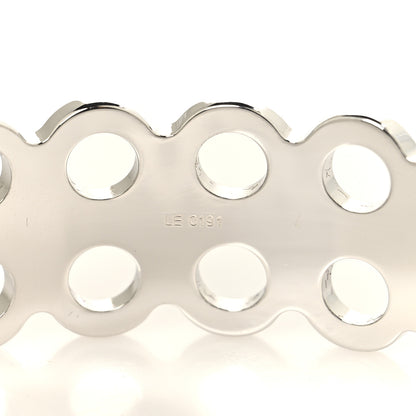 Louis Vuitton Metal Pearl Narrow Hide and Seek Bracelet M Silver 5 of 5