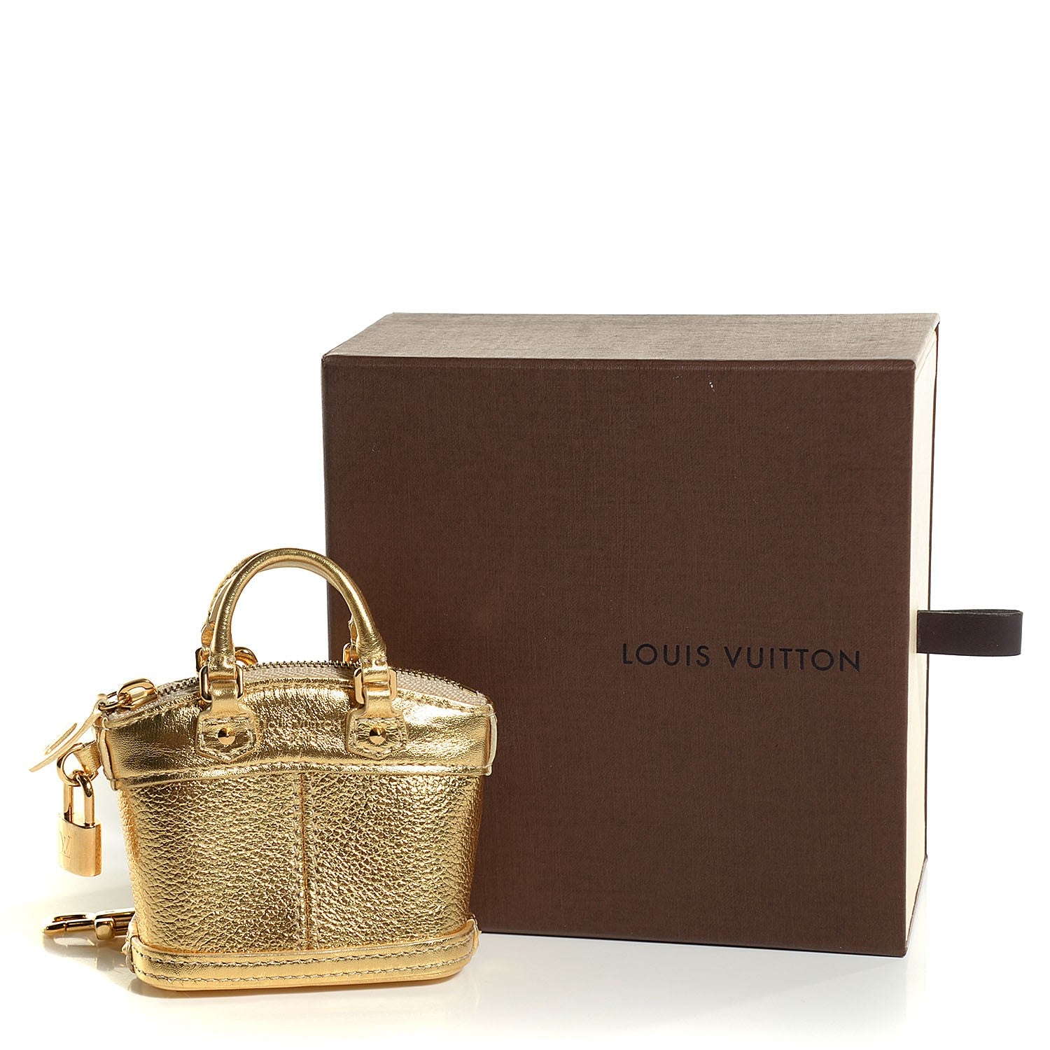 Louis Vuitton Suhali Mini Lockit Bag Charm Gold 5 of 7